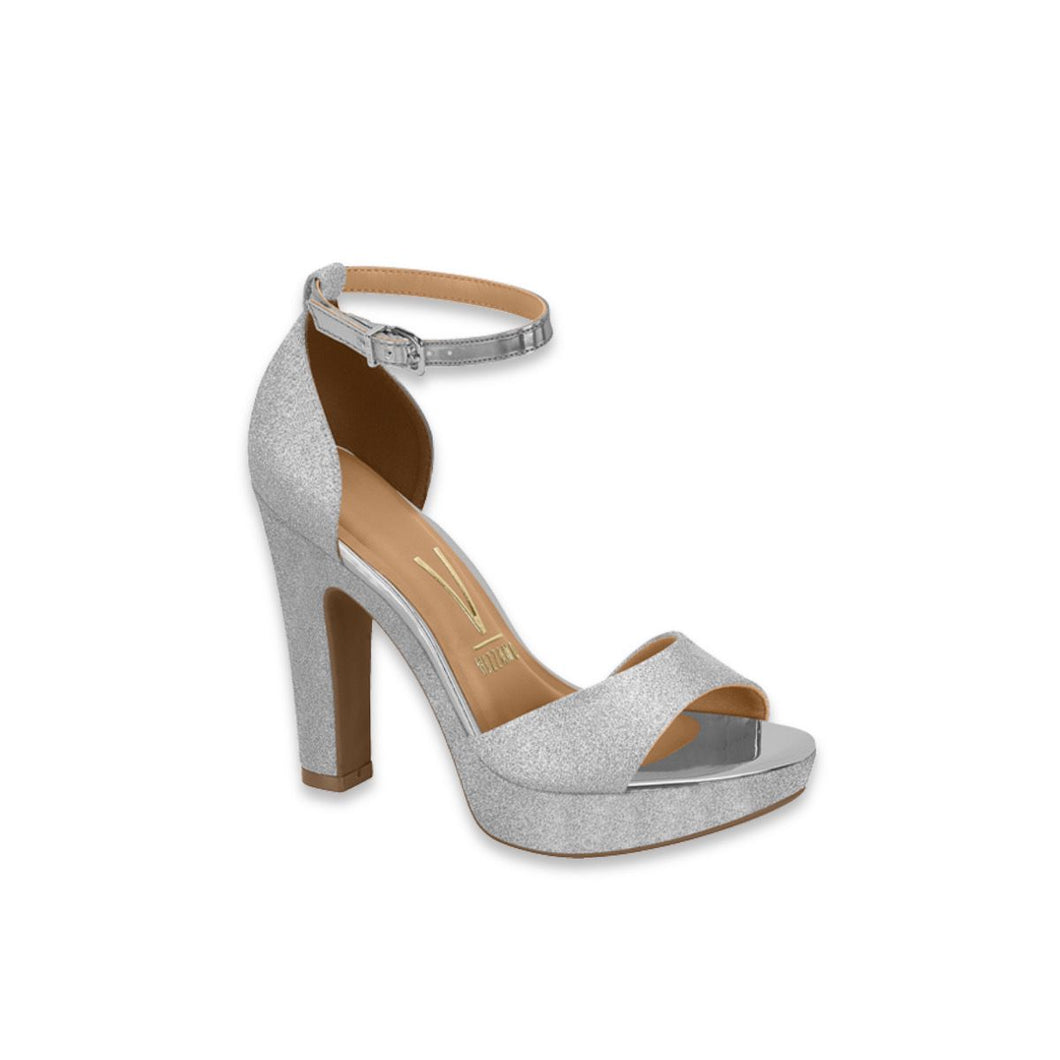 SHINE PARIS SILVER PLATFORM SANDAL