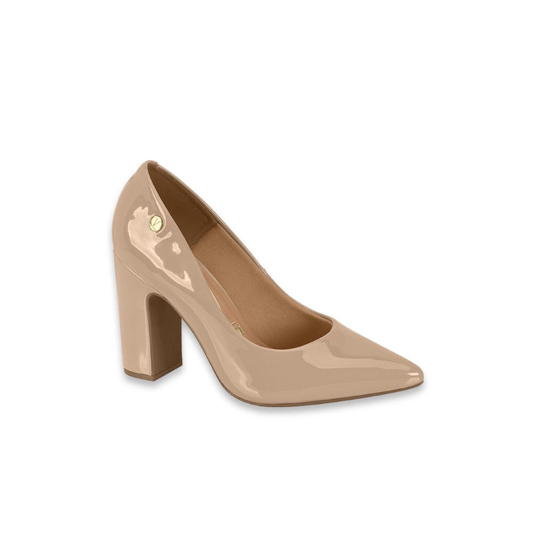 VERNIZ BEIGE THICK STILETTO