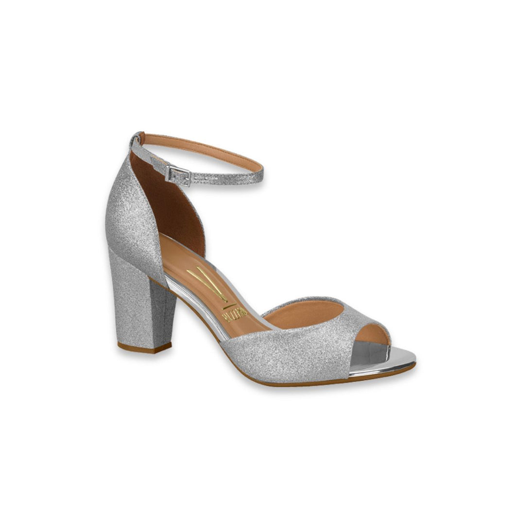 SILVER GLITTER SANDAL