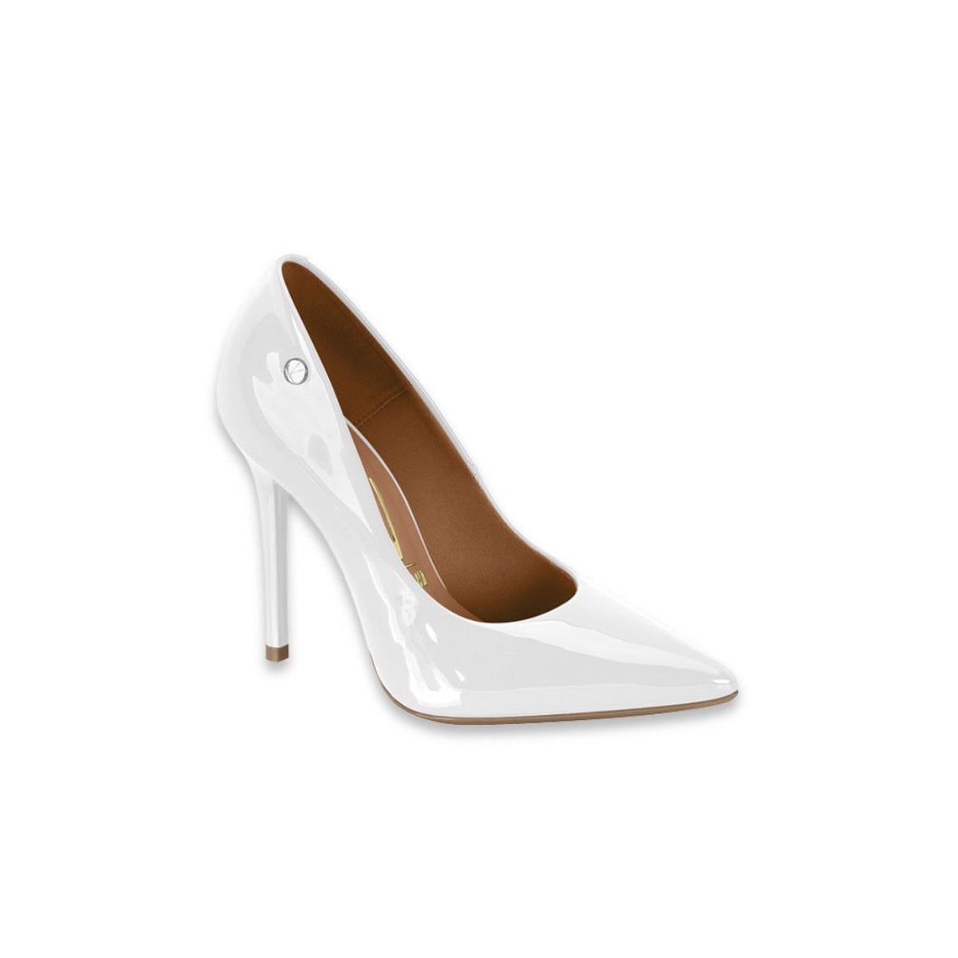 WHITE PATENT LEATHER STILETTO