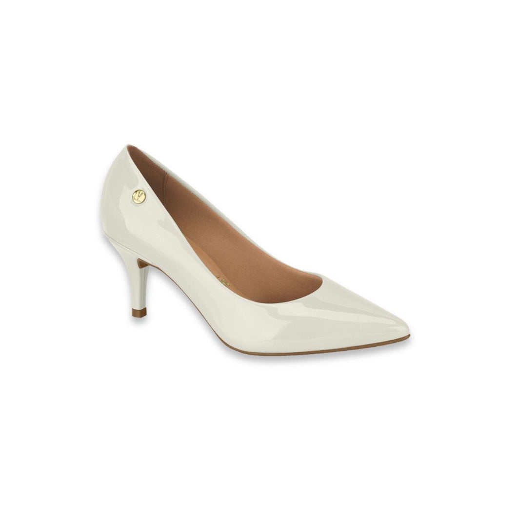 WHITE PATENT LEATHER STILETTO